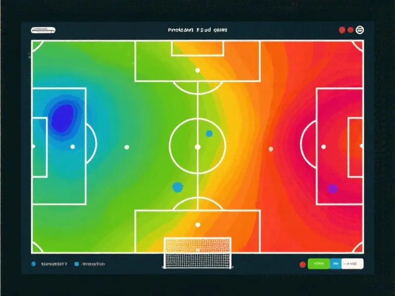 足球战术热点图分析